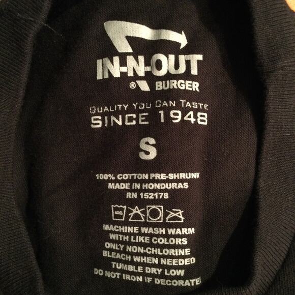 In N Out Burger 70 Year Anniversary Graphic T-shirt Women Small runs X Small - Picture 2 of 5